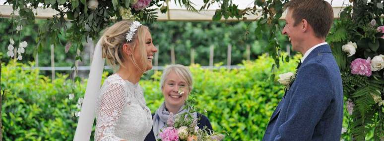 Lisa and Scott get married at Myres Castle