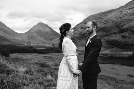 Amy and Steven getting married in Glencoe